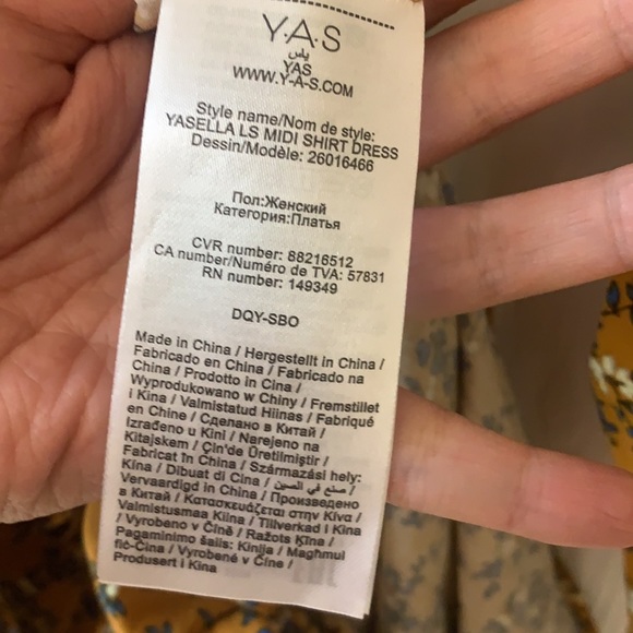 Y.A.S. Floral Shirt Dress. - Picture 3 of 4